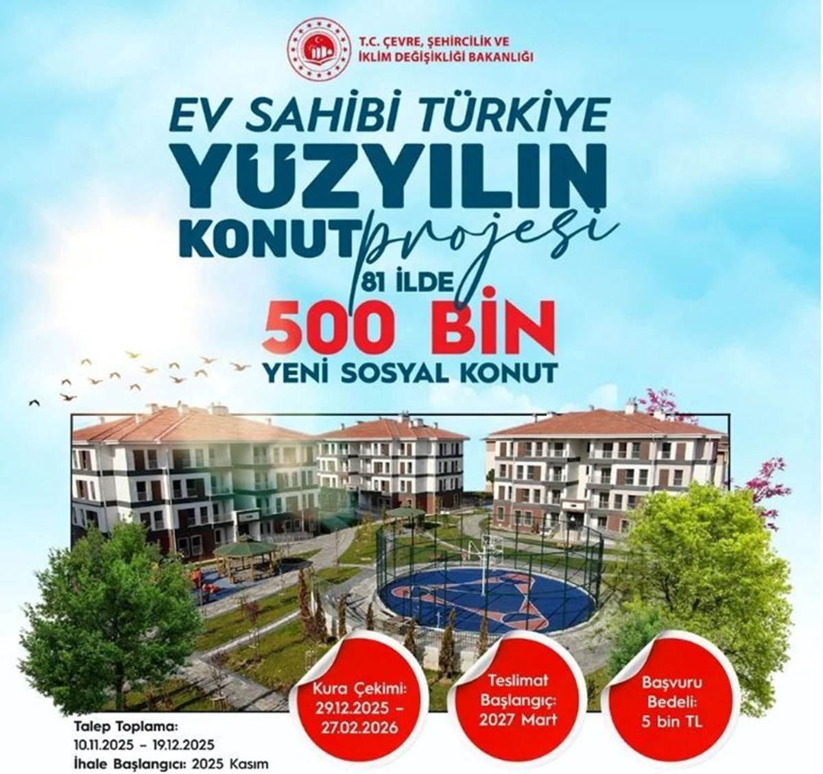 TOKİ Sosyal Konut başvuruları için sayılı gün kaldı: 500 bin konut başvurusu tarihleri ve şartları - görsel 2