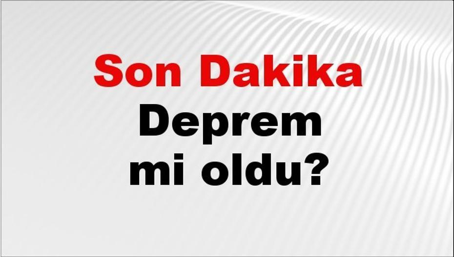 Kahramanmaraş'ta Son Depremler ve Güncel Durumlar