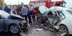 Korkunç kaza! 3 araç çarpıştı: 1 ölü, 6 yaralı, 2'si ağır